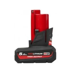 Batterie M12 Red Lithium High Output MILWAUKEE "4932480165"de 5.0 Ah