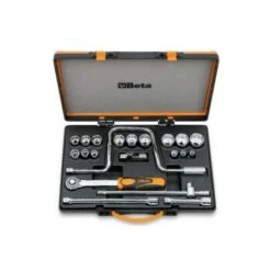 Coffret Cliquet Réversible à Glissière Douilles 12 Pans Et Accessoires BETA "920AS/C15" De 1/2"