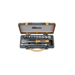 Coffret Cliquet Réversible à Glissières Douilles 12 Pans Et Accessoires BETA "920AS/C10" De 1/2"