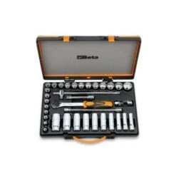 Coffret Cliquet Réversible Carré Douilles Et Accessoires BETA "920B/C30Q" De 1/2"