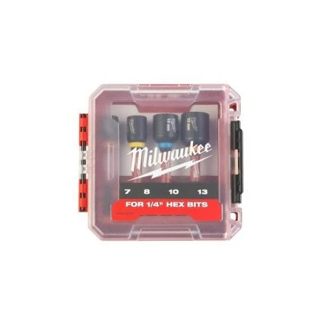 Coffret de 4 douilles magnétiques schockwave MILWAUKEE "4932492445" de 7-8-10-13 m/m Coffret De 4 Douilles Magnétiques Schockwave MILWAUKEE "4932492445" De 7-8-10-13 M/m -GUILLEMARRE BOUTIQUE coffret de 4 douilles magnetiques schockwave milwaukee 4932492445