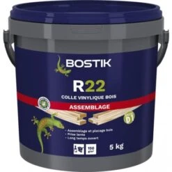 Colle à Bois Vynilique D1 Agobois Normale BOSTIK "R22" En Seau De 5 Kg