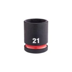 Douille à Choc Courte Carré De 1/2" 6 Pans MILWAUKEE "4932480315" De 21 M/m