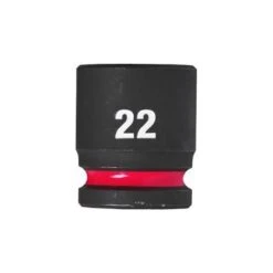 Douille à Choc Courte Carré De 1/2" 6 Pans MILWAUKEE "4932480316" De 22 M/m
