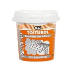 Etanchéité Des Toitures Toiturol GEB "103815" Mastic Bitumeux De 5 Kg