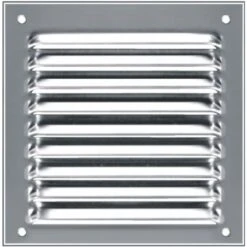 Grille De Ventilation Métallique à Persienne AUTOGYRE "911010" De 100 X 100 M/m