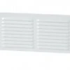Grille De Ventilation Métallique à Persienne Blanc AUTOGYRE "581020" De 200 X 100 M/m
