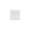 Grille De Ventilation Métallique à Persienne Blanc AUTOGYRE "582020" De 200 X 200 M/m