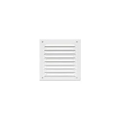 Grille De Ventilation Métallique à Persienne Blanc AUTOGYRE "583030" De 300 X 300 M/m