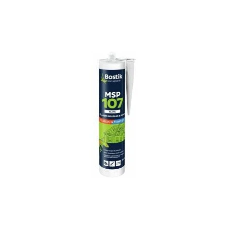 Mastic colle polymère multi-matériaux blanc BOSTIK "MSP107" de 290 ml Mastic Colle Polymère Multi-matériaux Blanc BOSTIK "MSP107" De 290 Ml -GUILLEMARRE BOUTIQUE mastic colle polymere multi materiaux blanc bostik msp107 de 290 ml