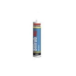 Mastic Colle Silicone Acétique Silirub SOUDAL "101445" Transparent De 310ml