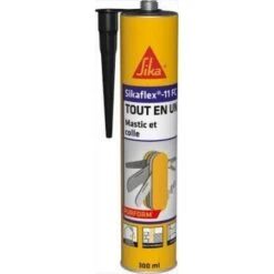 Mastic Colle Polyuréthane PU Sikaflex Pro11FC SIKA "659664" De 300 Ml - Noir