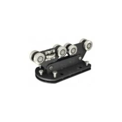 Monture Portail Porte à Faux Double Avec Galet Acier MANTION "9958PAF" Pour Rail 9050