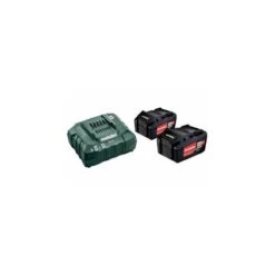 Pack énergie De 2 Batteries Et Chargeur Rapide METABO "685050000" De 18 V - 4,0 Ah