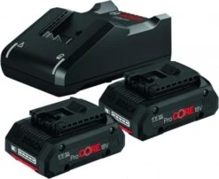 Pack Énergie PROCORE 2 Batteries + Chargeur BOSCH "1600A01BA3" De 18V - 4,0 Ah