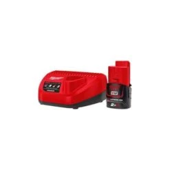 Pack NRJ Batterie Et Chargeur MILWAUKEE "M12 PACKNRJ-201" De 12 V - 2,0 Ah