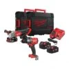 Pack Perceuse 158 Nm M18FPD3 Et Meuleuse 125m/m M18FSAG MILWAUKEE "M18FPP2E3-502X"