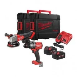 Pack Perceuse 158 Nm M18FPD3 Et Meuleuse 125m/m M18FSAG MILWAUKEE "M18FPP2E3-502X"