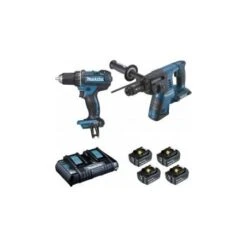 Pack Perceuse-visseuse DDF482 Et Perforateur-burineur DHR264 Batterie MAKITA "DLX2138PTJ" De 28 V - 13/26 M/m
