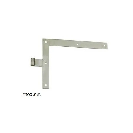 Penture équerre à gauche bout carré BURGAUD "4PE01001G" de 350 x 250 m/m en inox 316L Penture équerre à Gauche Bout Carré BURGAUD "4PE01001G" De 350 X 250 M/m En Inox 316L -GUILLEMARRE BOUTIQUE penture equerre a gauche bout carre de 350 x 250 m m en inox 316l