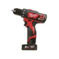 Perceuse Visseuse Sur Batterie Mandrin Métal MILWAUKEE "M12 BDD-202C" De 12 V