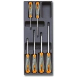Plateau Thermoformé Rigide Avec Composition Tournevis BETA "T172" De 6 Outils