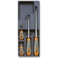 Plateau Thermoformé Rigide Avec Composition Tournevis BETA "T173" De 4 Outils