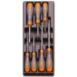 Plateau Thermoformé Rigide Avec Composition Tournevis BETA "T180" De 7 Outils