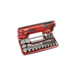 Coffret De Douilles 6pans De 1/2 Avec Cliquet Manche Rotatif FACOM "S.360DBOX4PB" De 22 Pièces