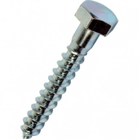 Tirefond tête hexagonale zingué PGB "571001012000803" 12 x 80 Tirefond Tête Hexagonale Zingué PGB "571001012000803" 12 X 80 -GUILLEMARRE BOUTIQUE tirefond tete hexagonale zingue 12 x 80