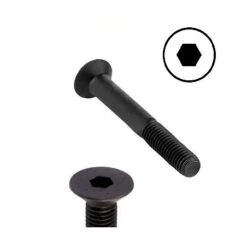 Vis Tête Fraisée Hexagonale Creux F.H.C Brut Classe 10.9 De 8 X 45