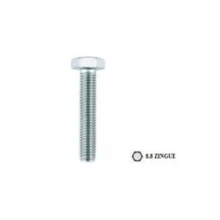 Vis Tête Hexagonale Zinguée Classe 8.8 De 6 X 45